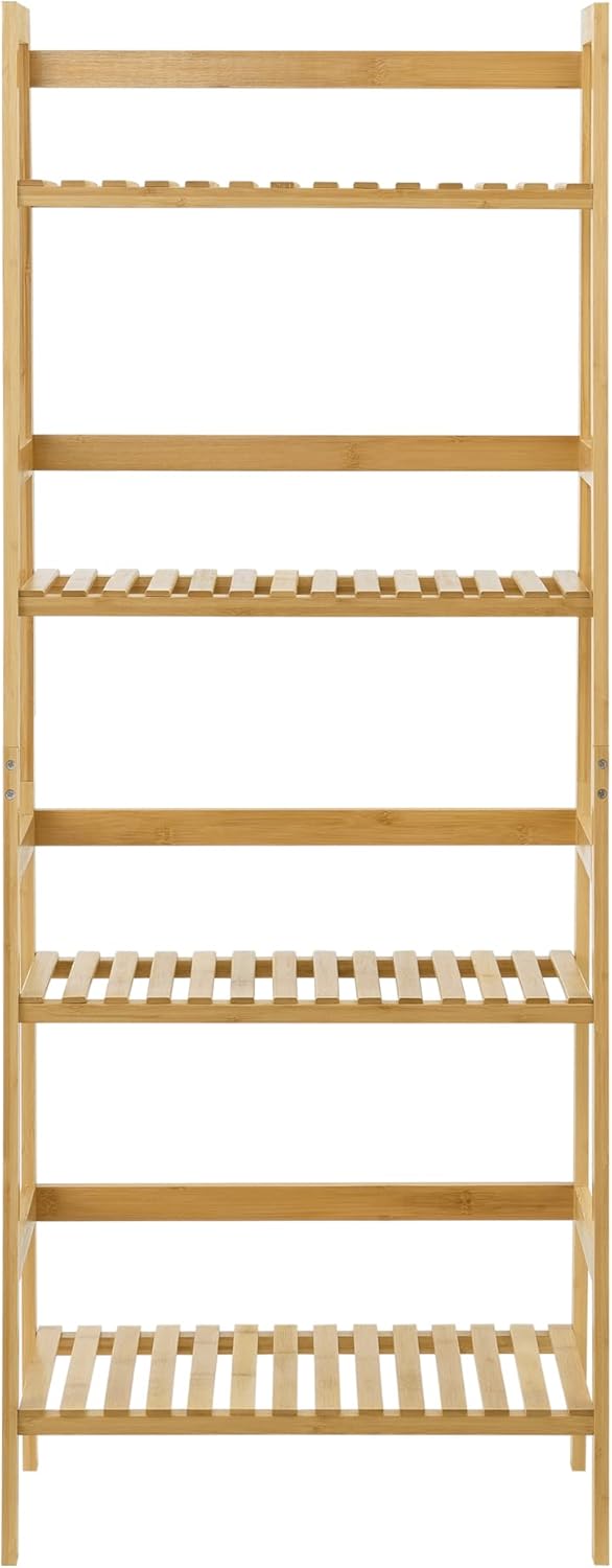 4-Tier Bamboo Ladder Shelf