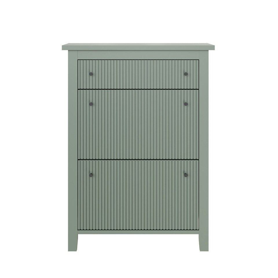 Deluxe Shoe Cabinet - Dowager Green