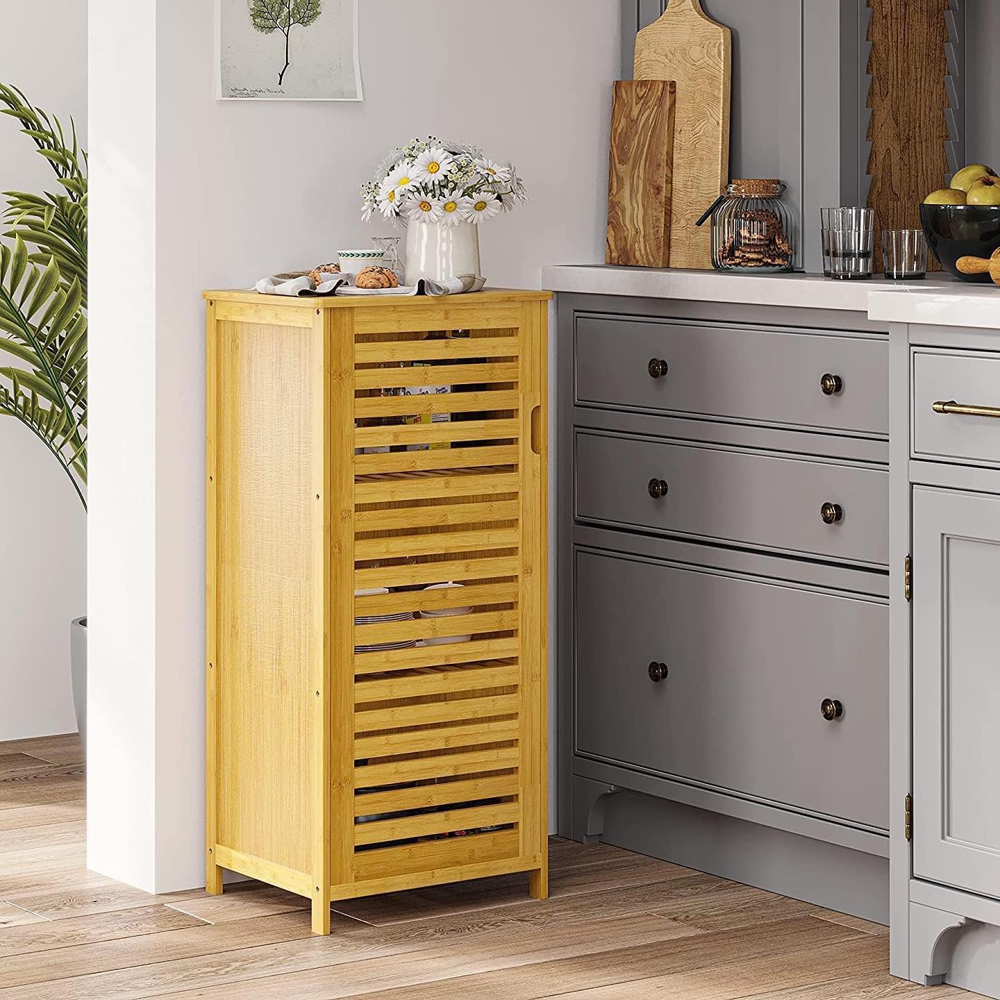 Bamboo Bathroom Storage Cabinet