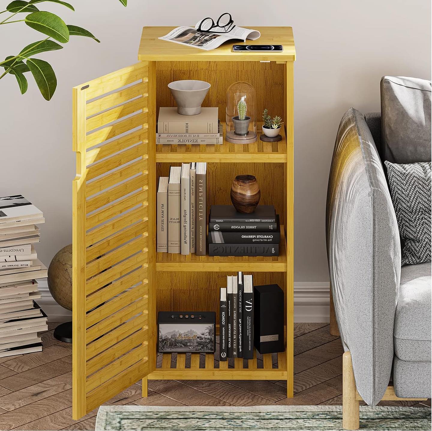 Bamboo Bathroom Storage Cabinet
