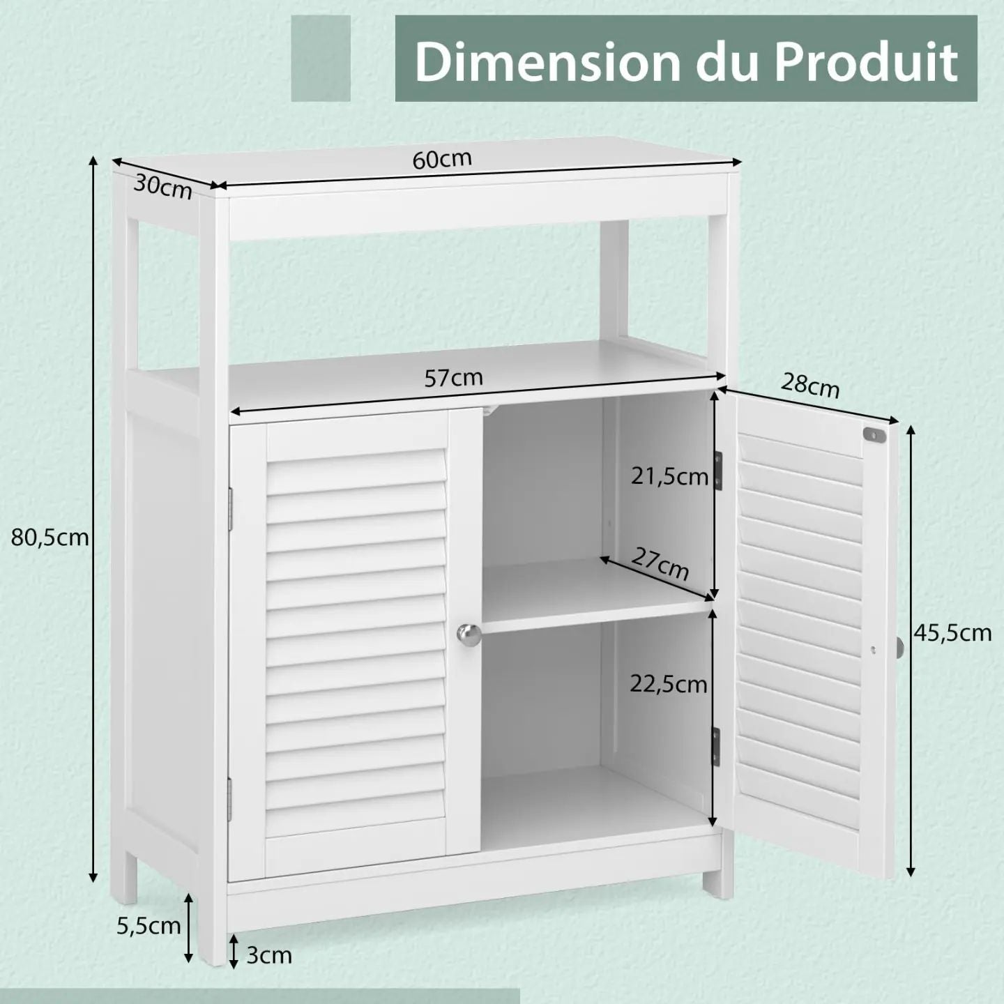 Bathroom Floor Cabinet