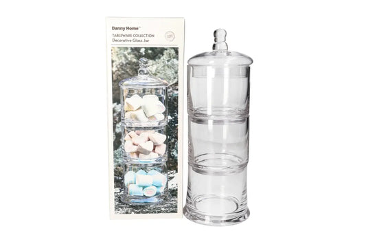Danny Home 3-Layer Glass Sweet Jar