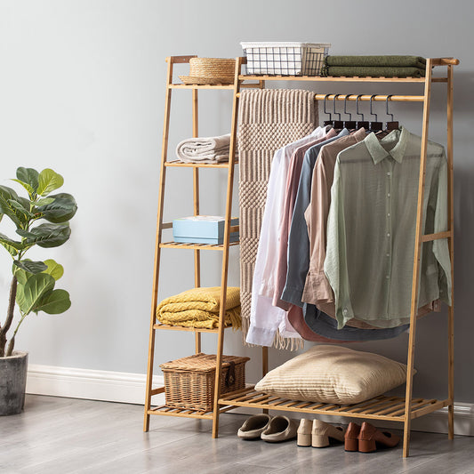 Bamboo Clothing Rack