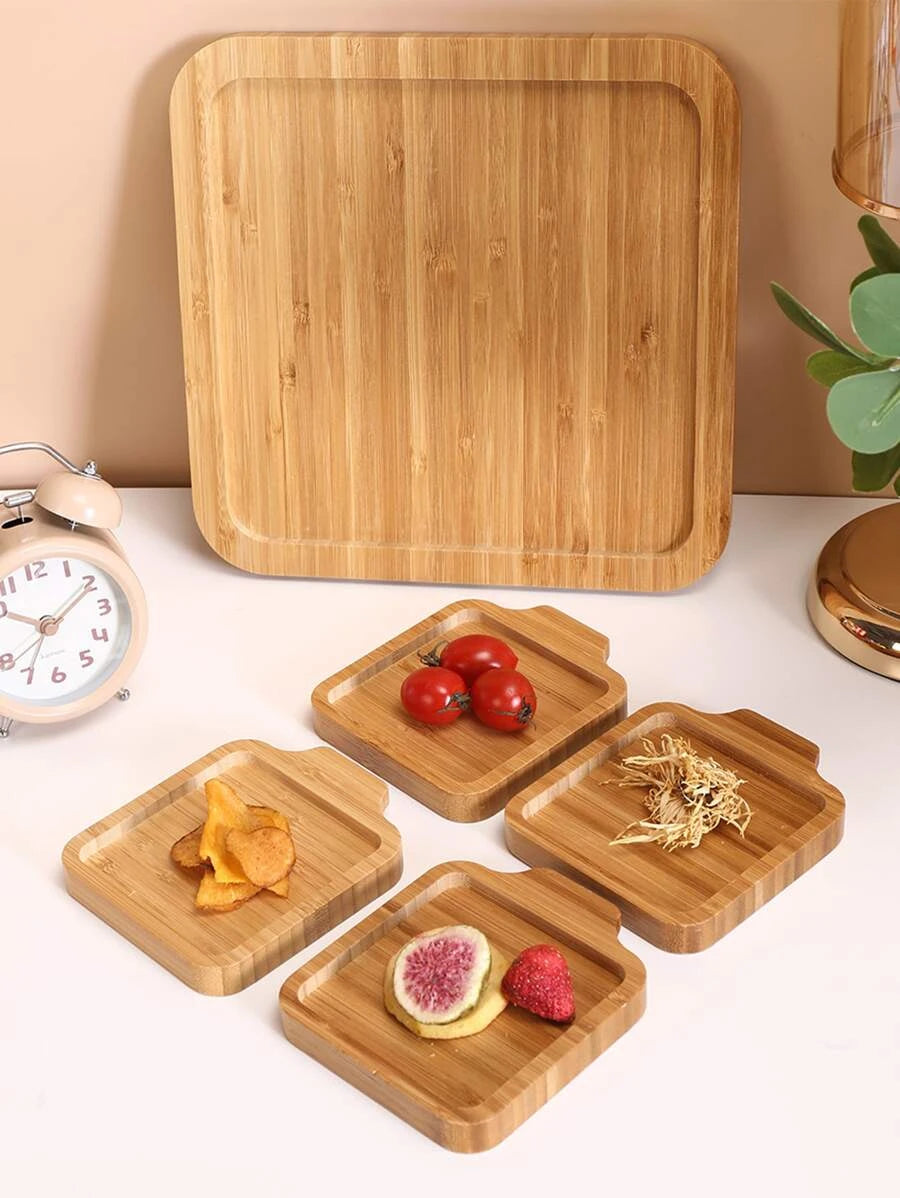 5 pcs Bamboo Plate