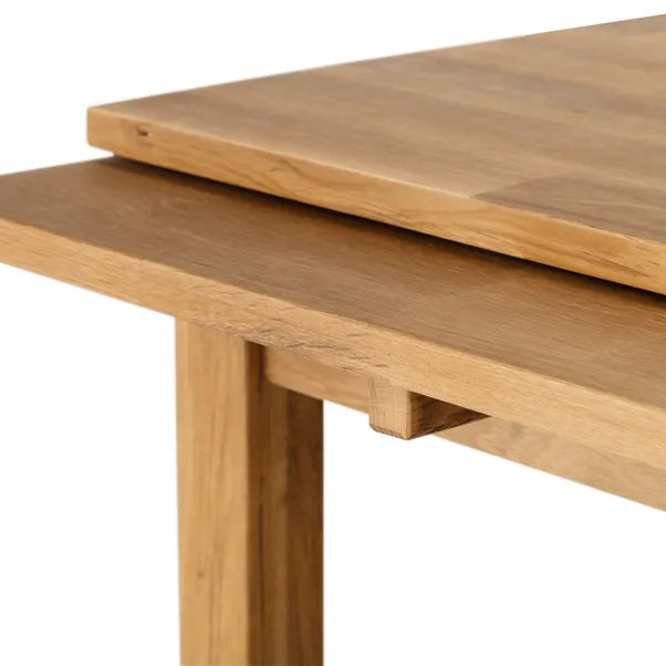 Coxmoor 4-6 Seater Square Extendable Dining Table, Solid Oak