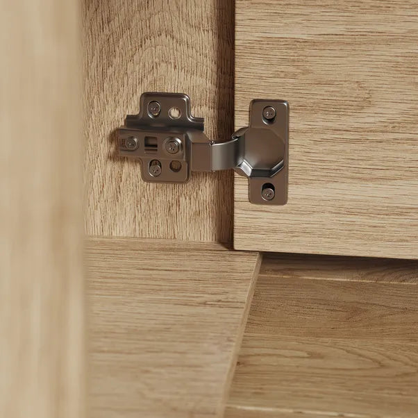 Edison Storage Desk Oak Effect