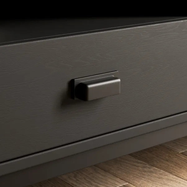 Fulton Extra Wide TV Unit, Black for TVs up to 80