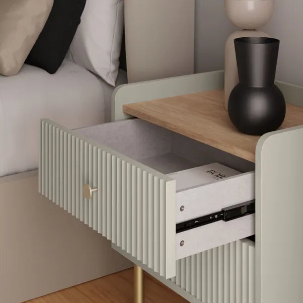 Georgi 2 Drawer Bedside Table