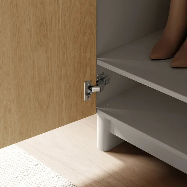 Maeva Triple Wardrobe, Light Oak Effect