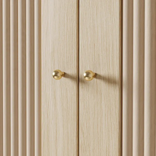 Maeva Triple Wardrobe, Light Oak Effect