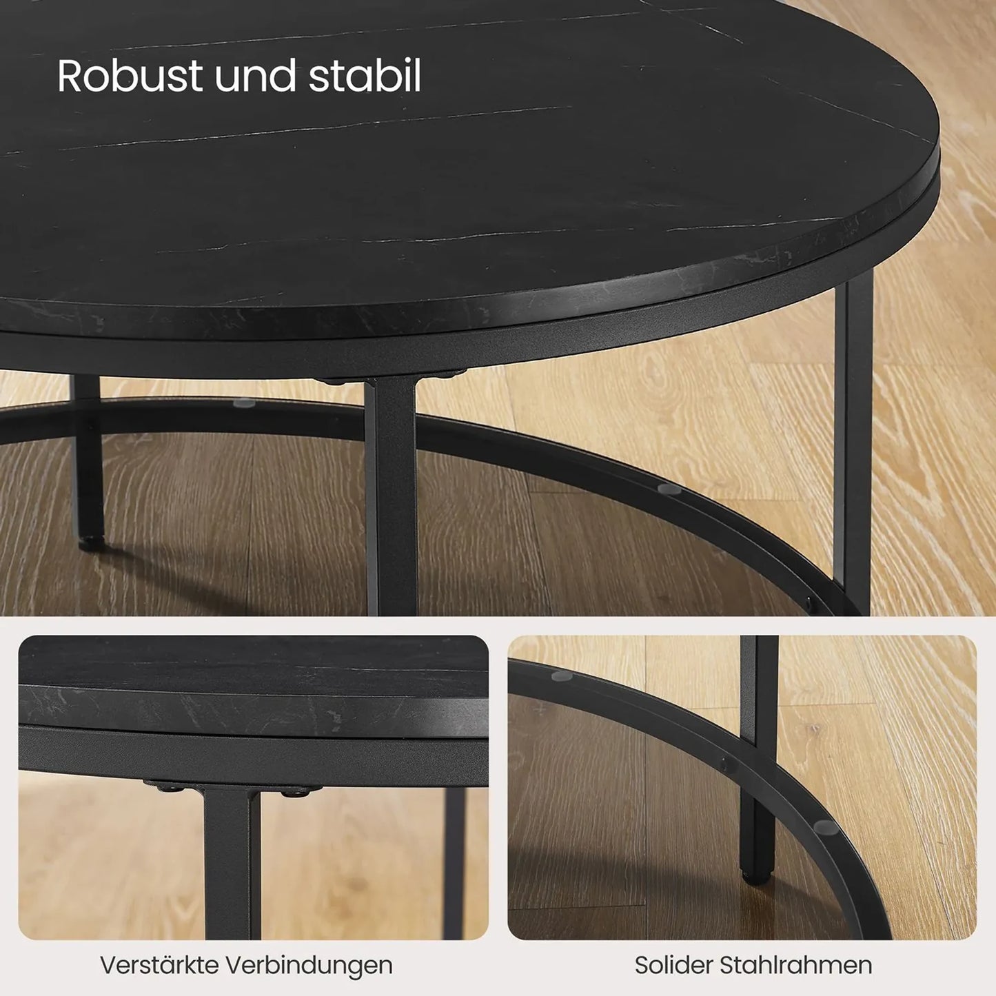 Round coffee table