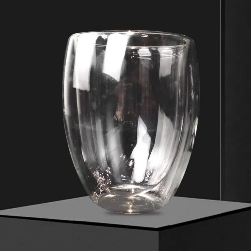 Double-walled glasses cup