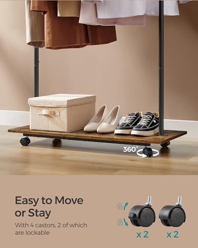 SONGMICS Portable Clothes Rack