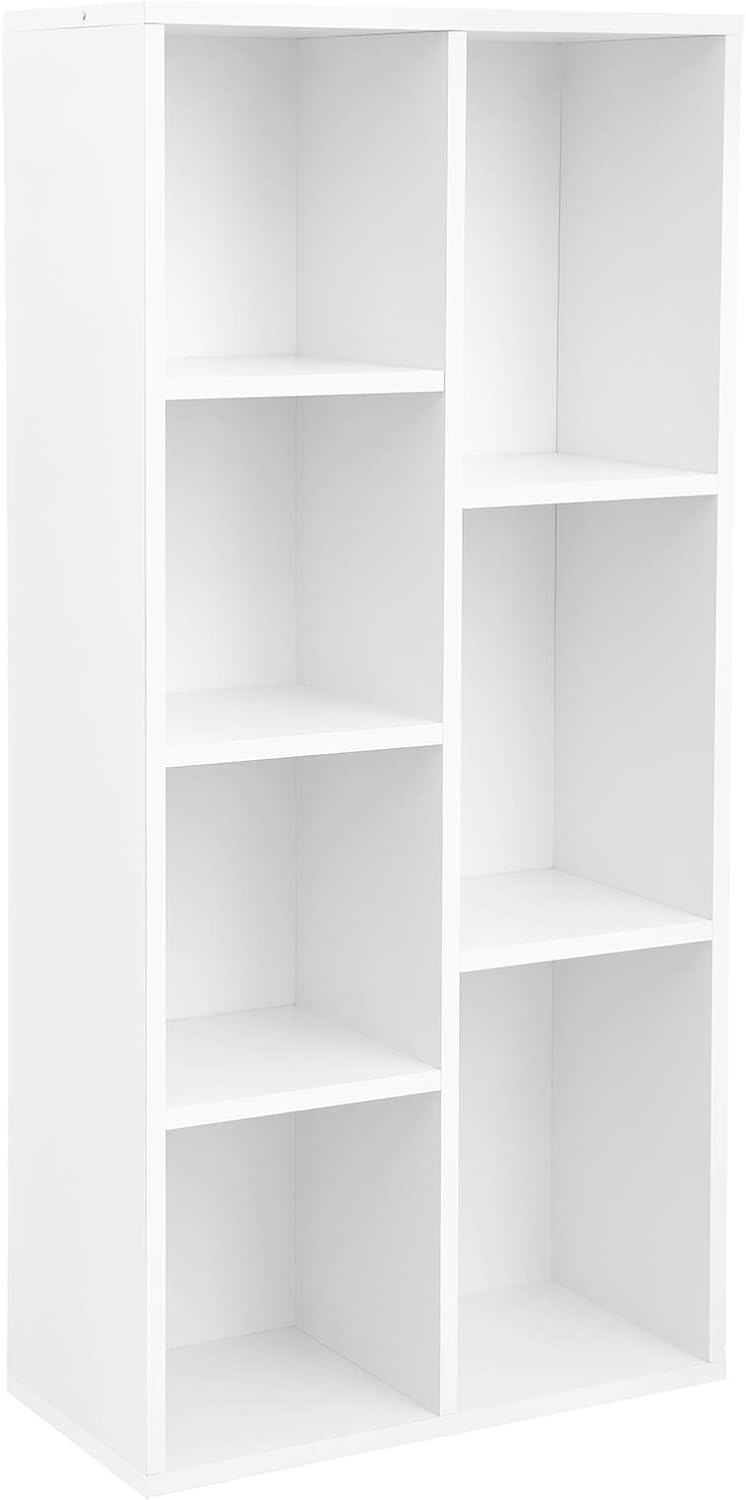 VASAGLE 7-Compartment Bookcase