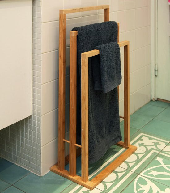 Bamboo Towel rack 3 heights