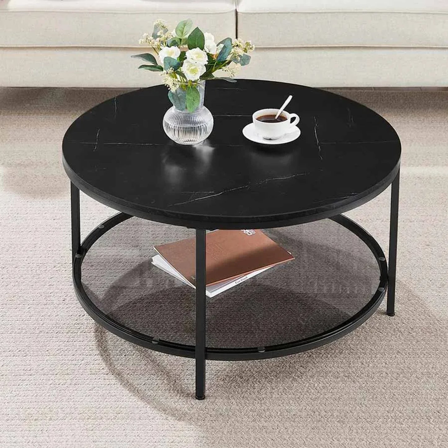 Round coffee table
