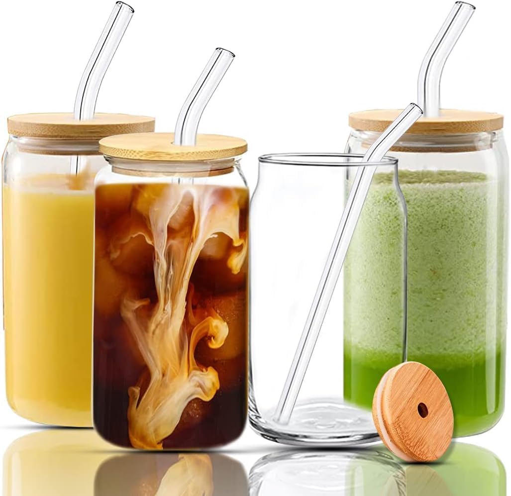 Cup with Lid and Straw