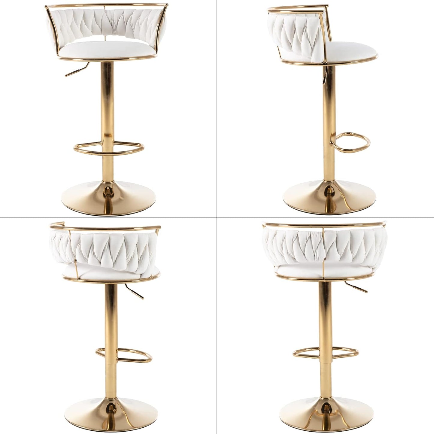 Set of 2 Modern Adjustable Barstools