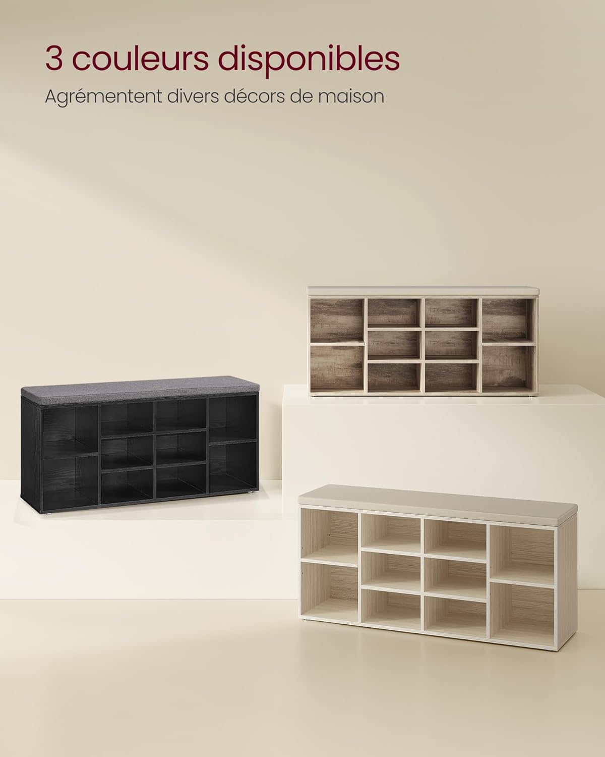 VASAGLE Shoe Bench LHS010K03