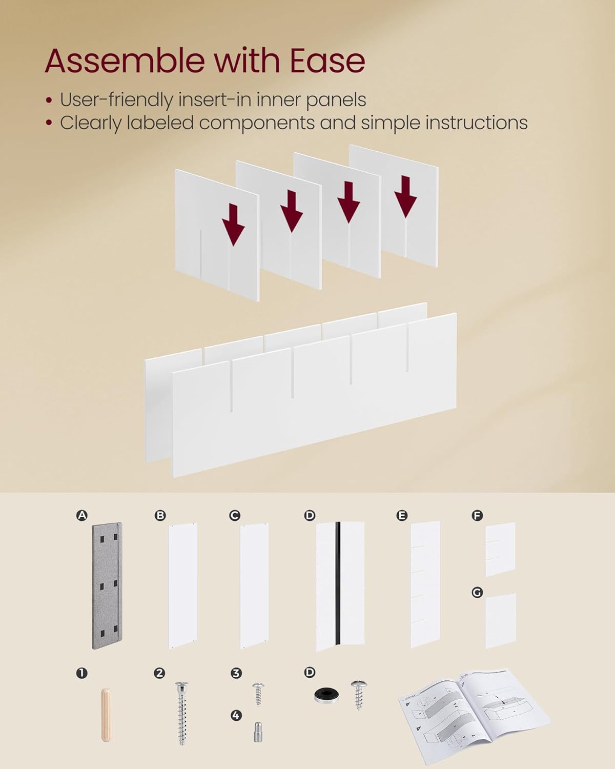 VASAGLE Shoe Bench with Cushion ULHS15WT