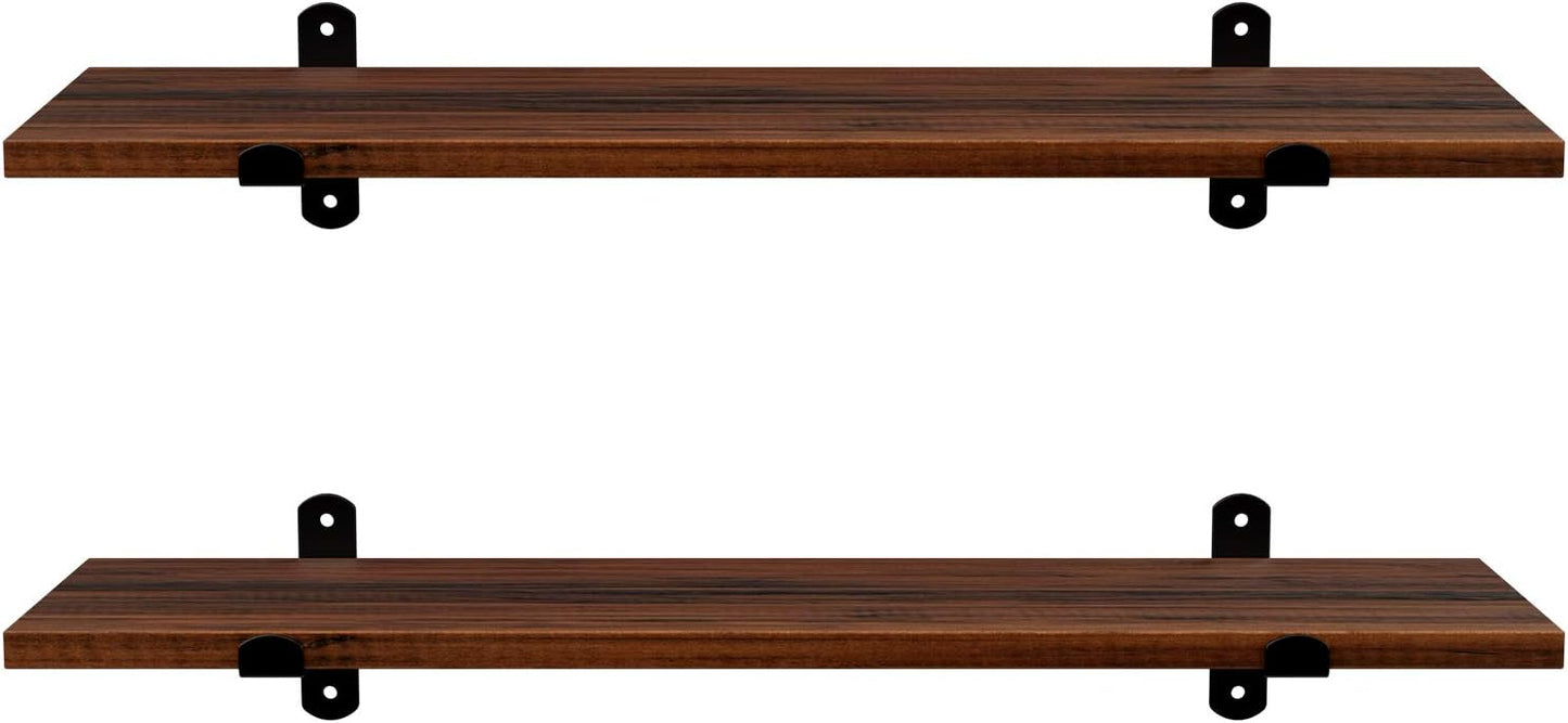 SONGMICS Set of 2 Floating Shelves LWS04NB