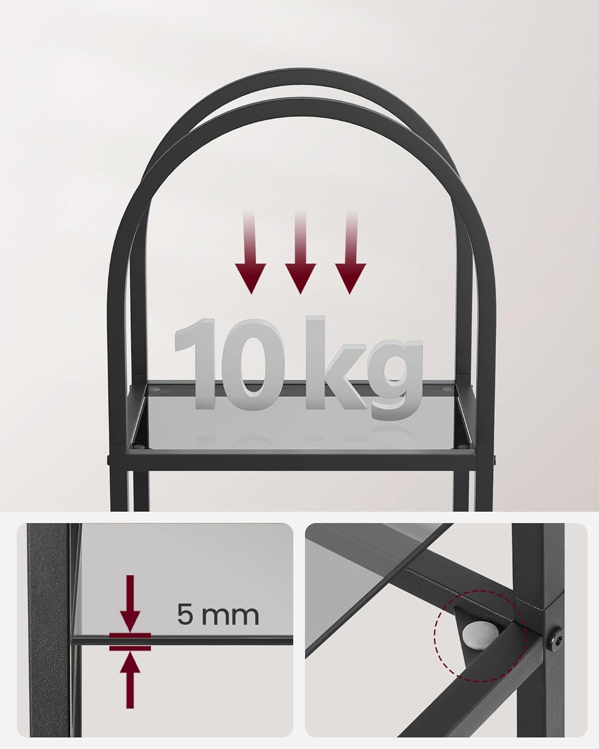 VASAGLE 5-Tier Shelf LGT501G01