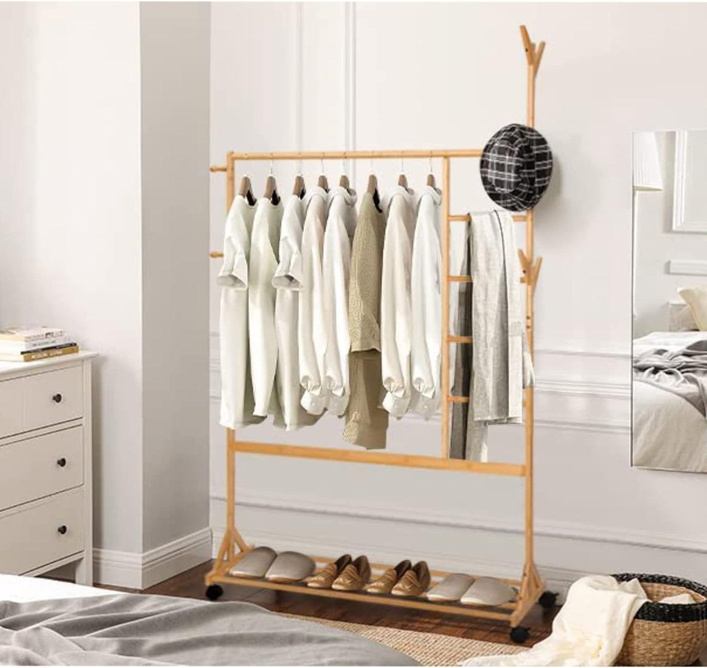 Bamboo Clothes Rack