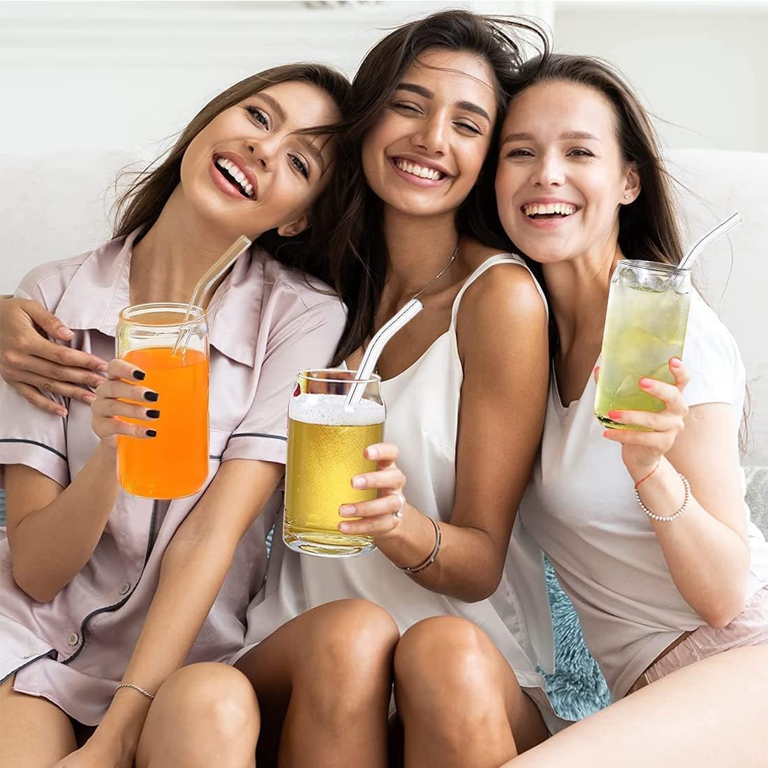 Cup with Lid and Straw