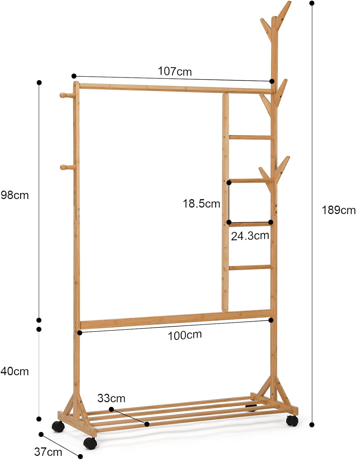 Bamboo Clothes Rack