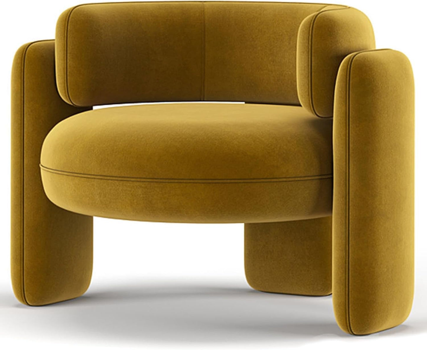 Velvet Accent Barrel Chair