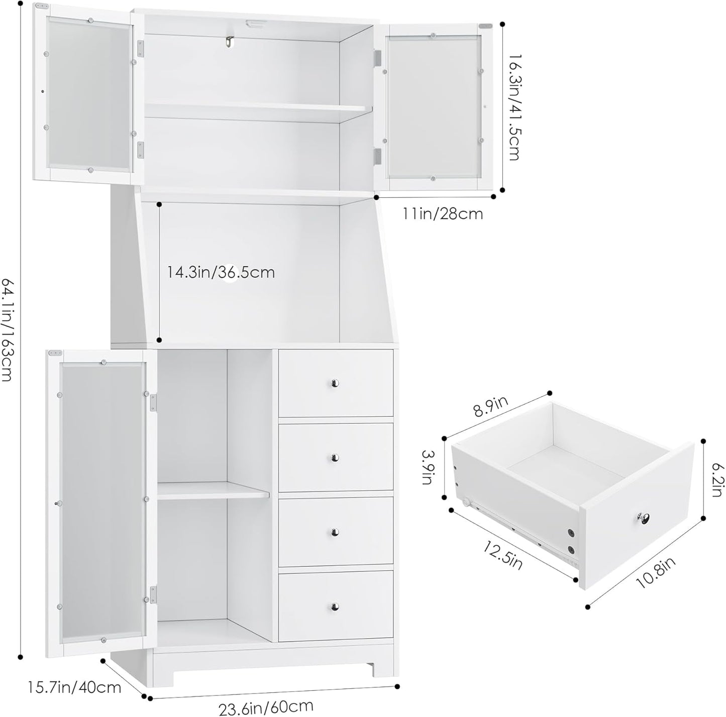 Kitchen Pantry Storage Cabinet