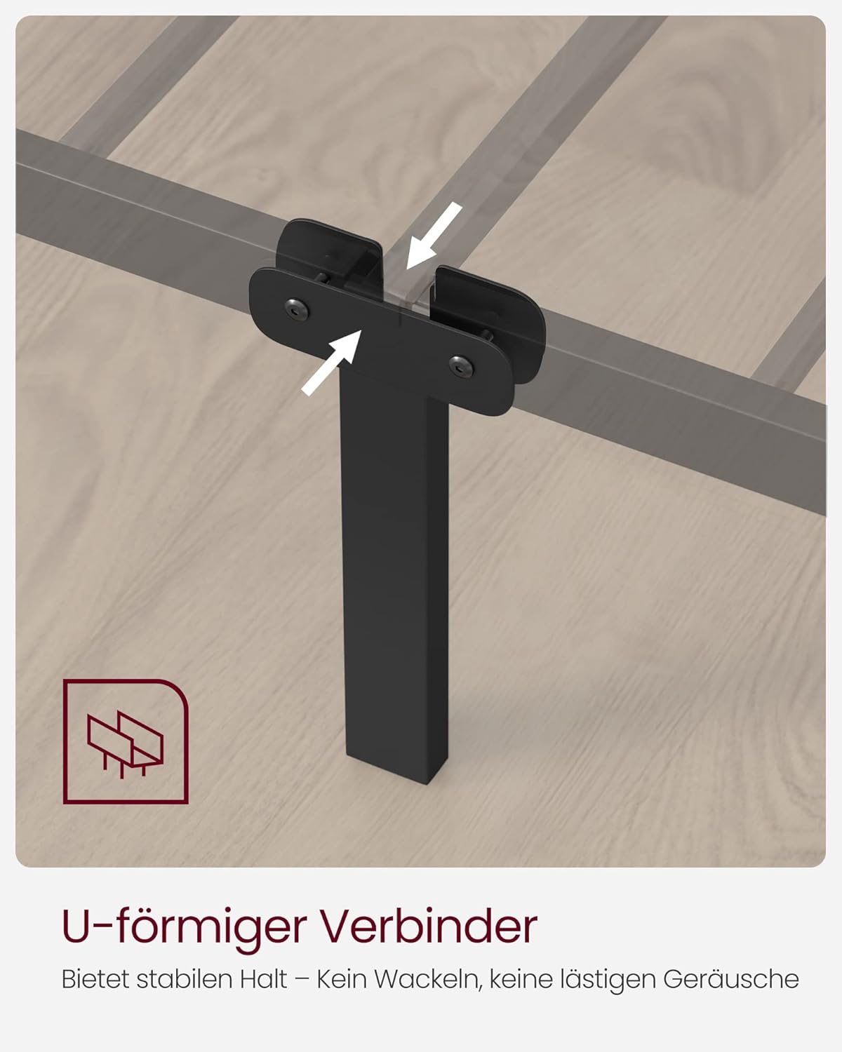 VASAGLE Double Bed Frame RMB065B01