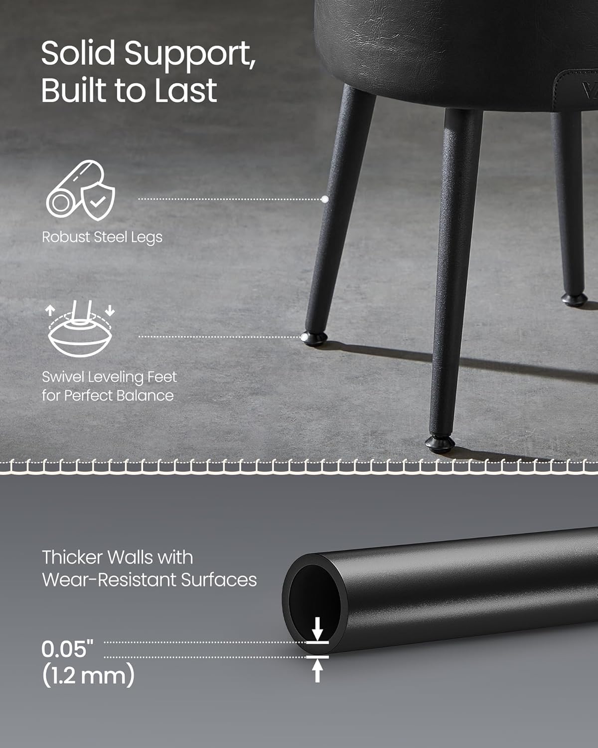 VASAGLE Storage Ottoman LOM005B01