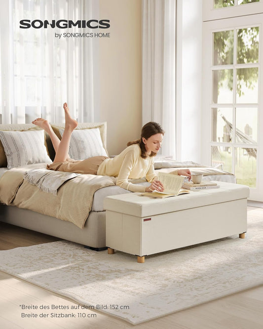 SONGMICS Stool with Storage Space LSF018W11