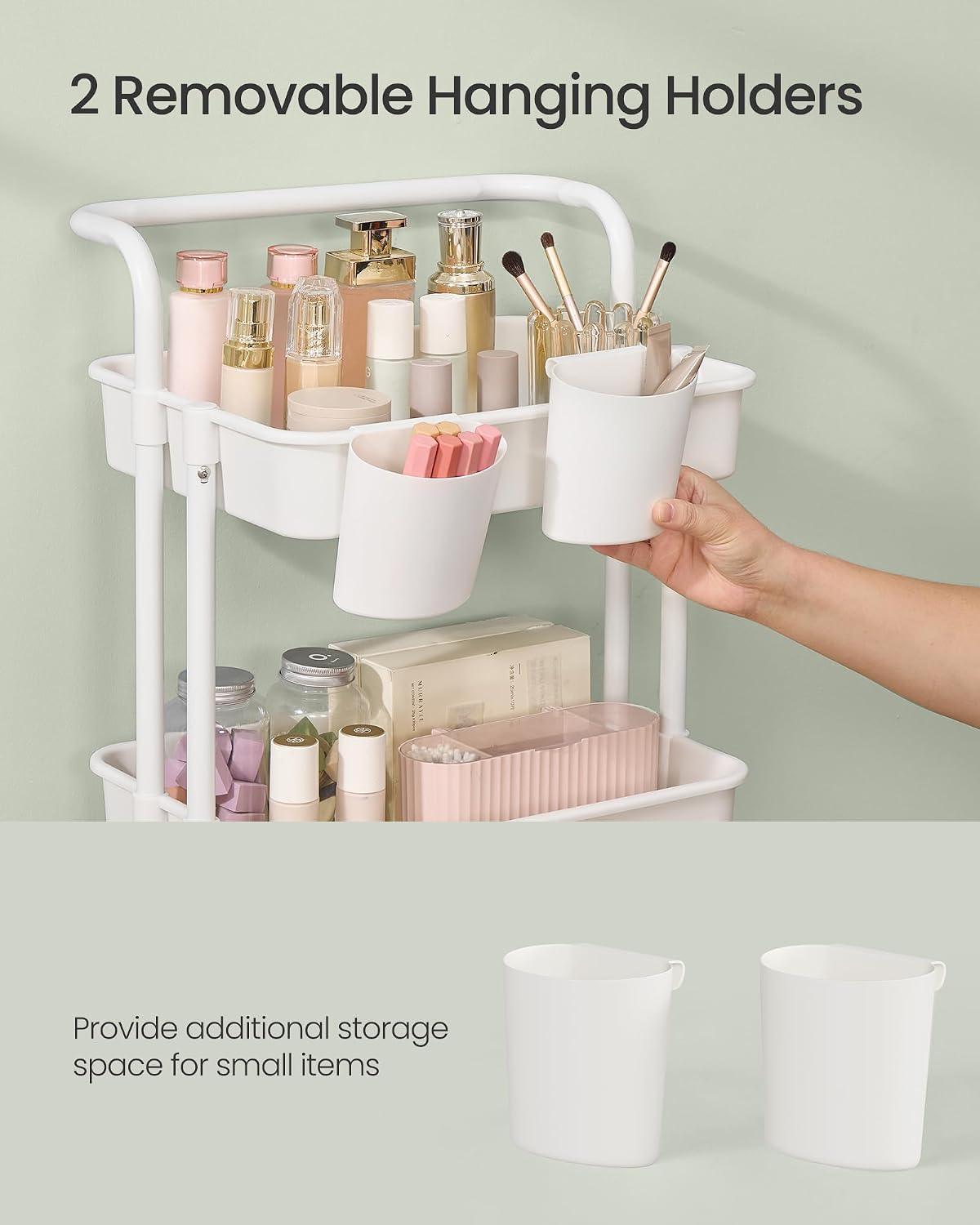 SONGMICS 4-Tier Storage Trolley (BSC077WZ01)