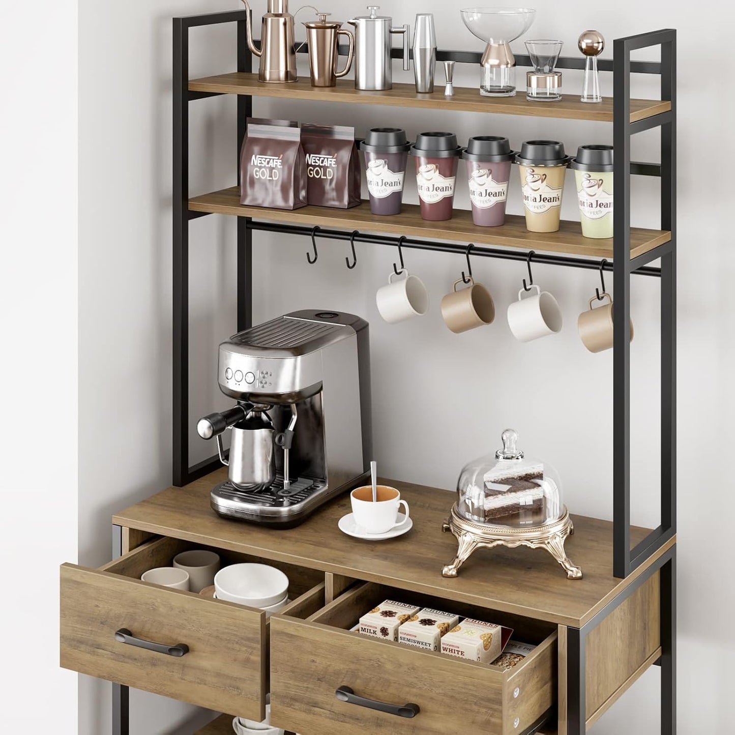 Kitchen Rack with 5 Shelves