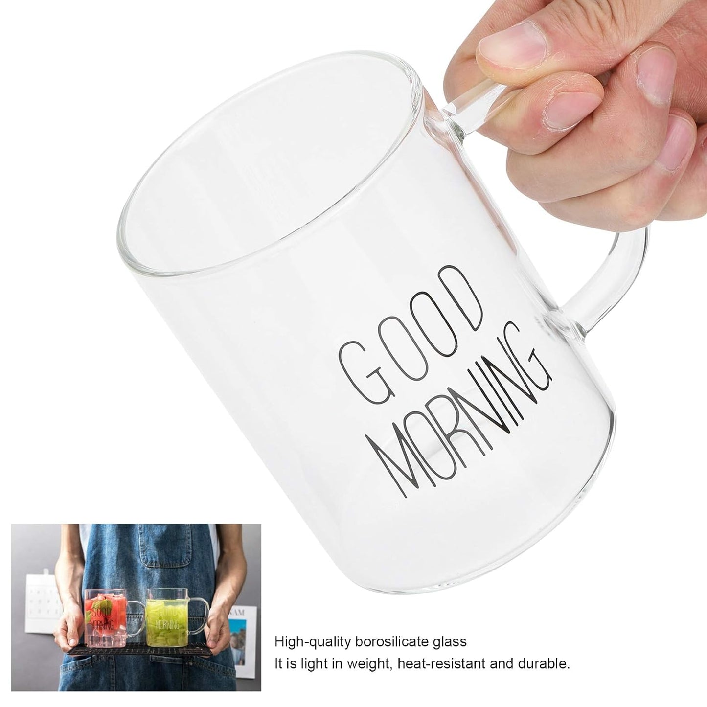Creative glass mug