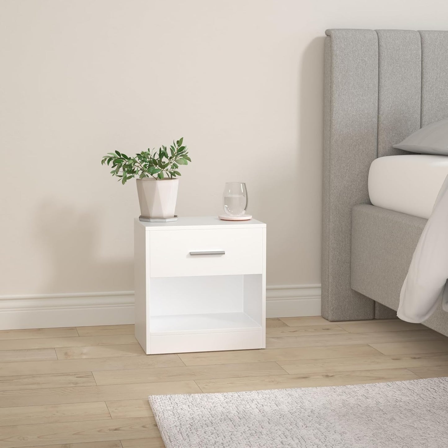 VASAGLE Set of 2 Bedside Table LET619T14