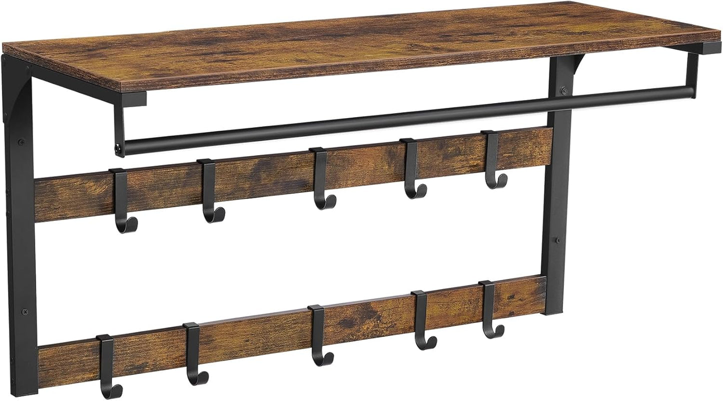 VASAGLE Wall Mounted Coat Rack LCR201B01