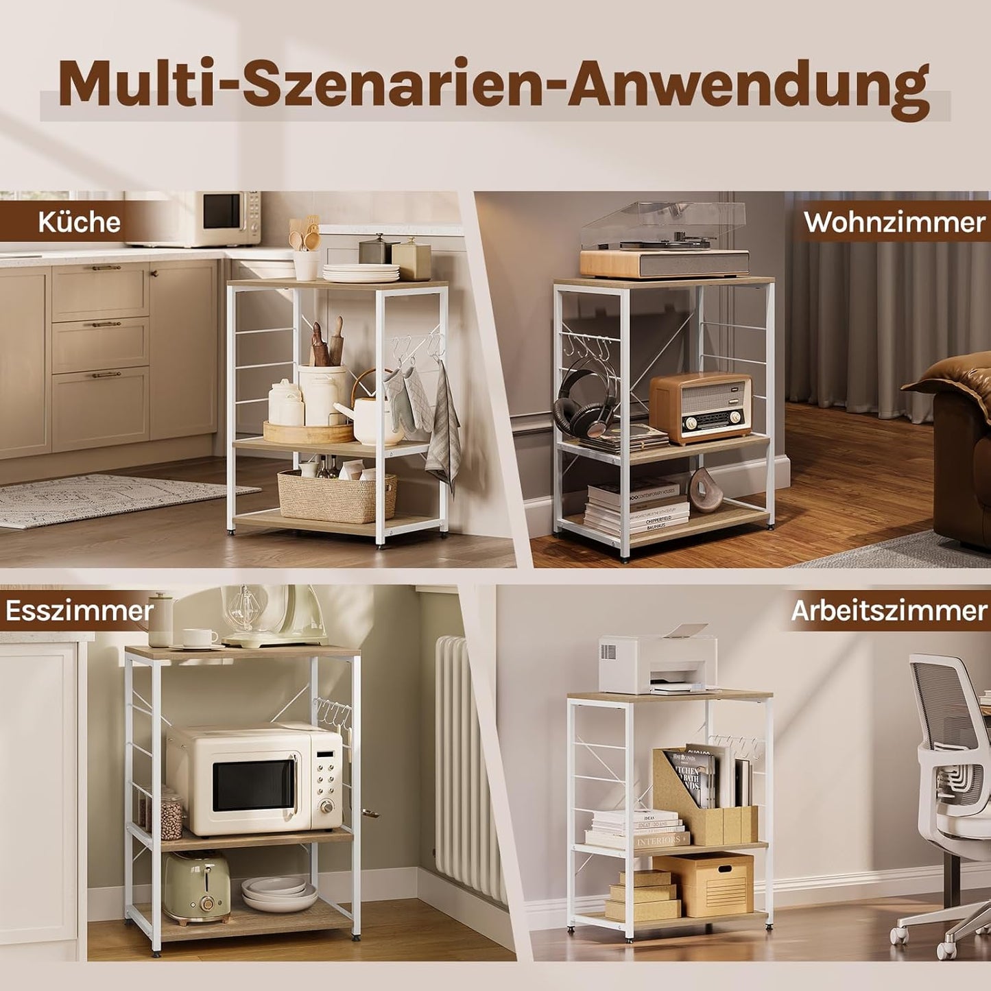 Woltu Kitchen Shelf Stand RGB9309HEI