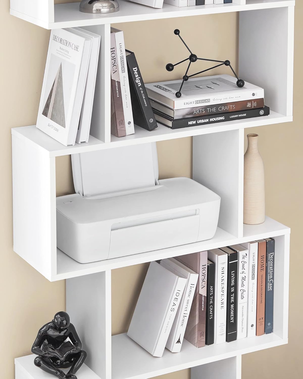 VASAGLE Bookshelf LBC61WT