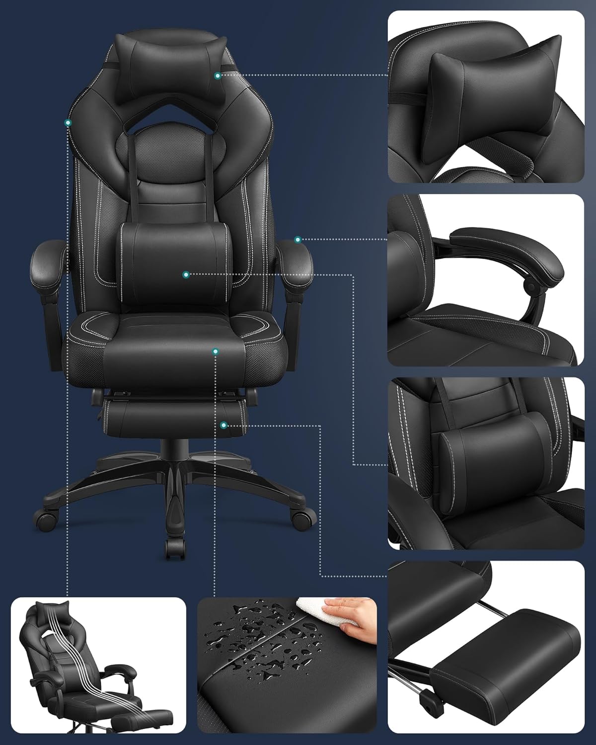 SONGMICS Gaming Chair OBG077B01