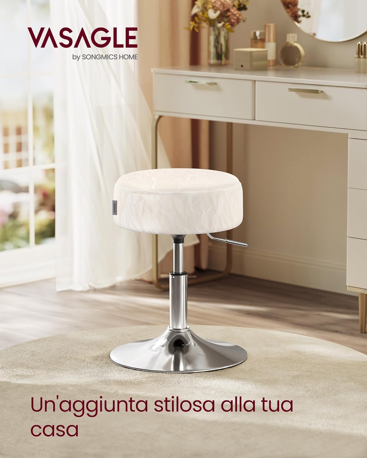 VASAGLE Makeup Stool (LJB120W01)
