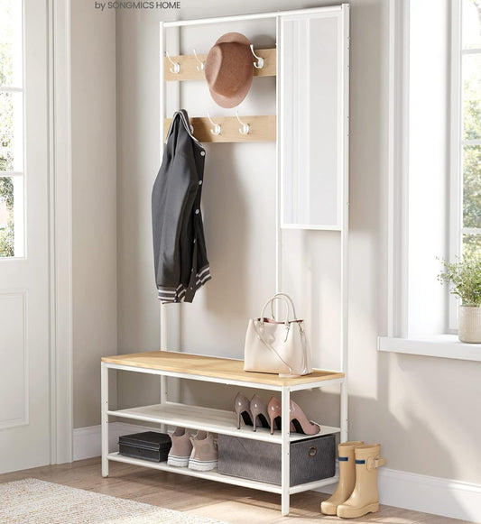 VASAGLE Coat Rack with Hooks