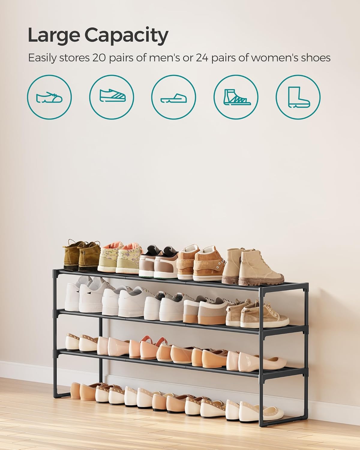 SONGMICS Shoe Rack LSA033B01