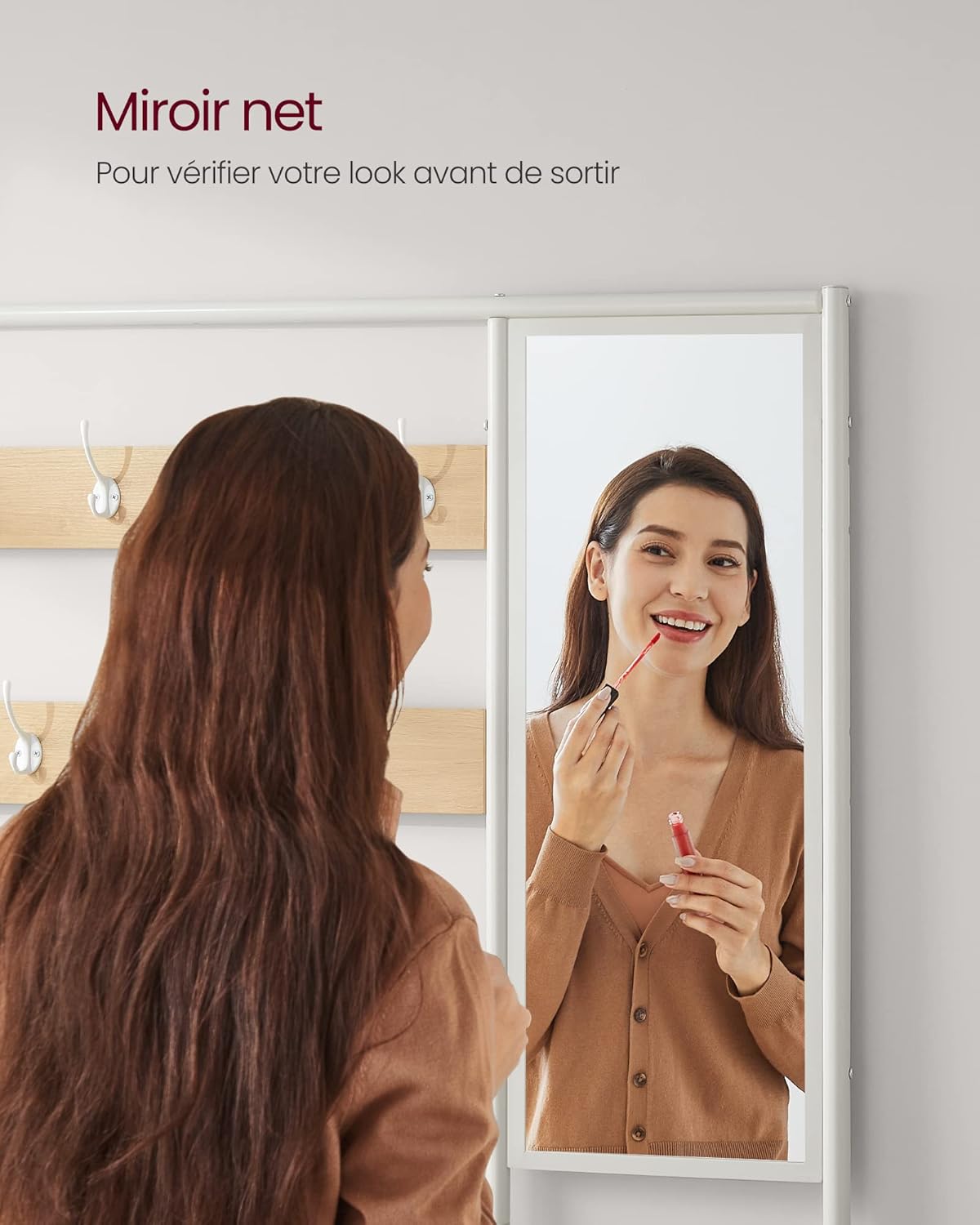 VASAGLE Coat Rack with Hooks