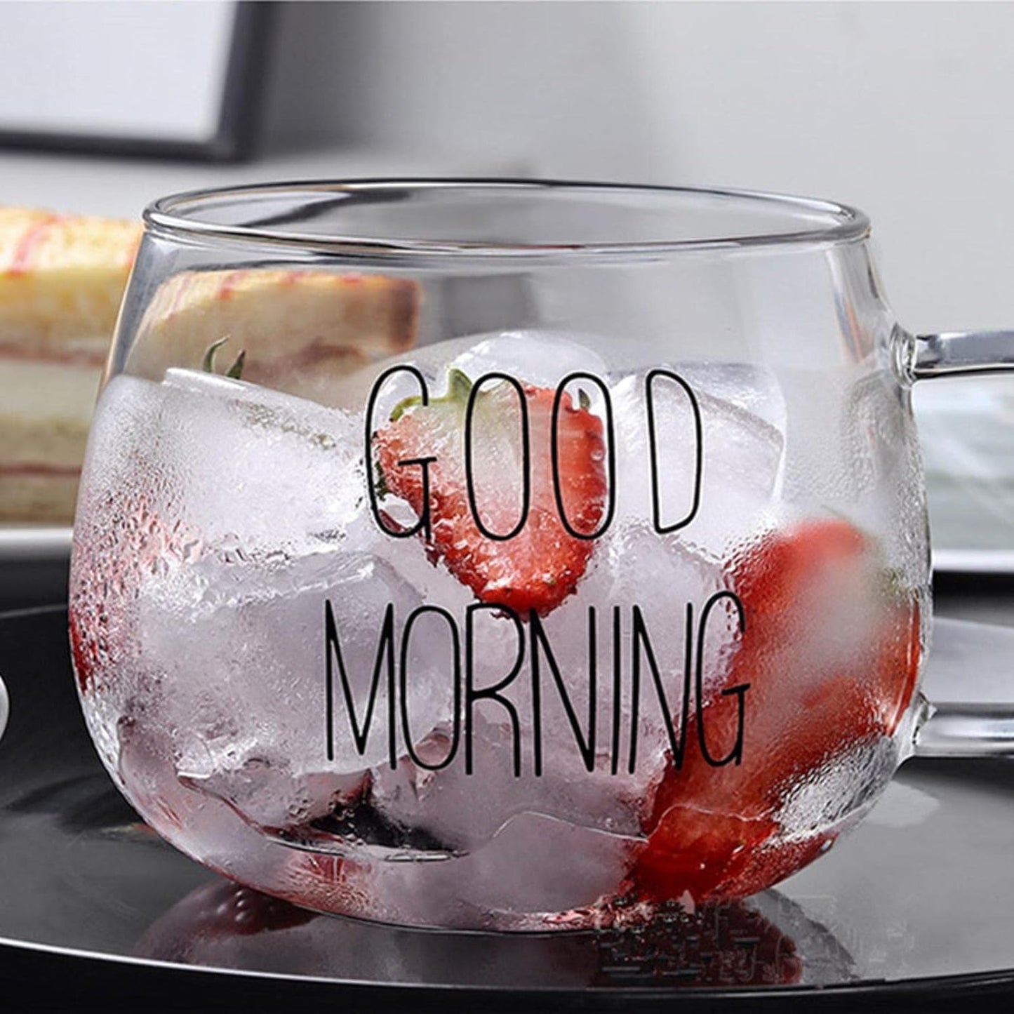 Creative glass mug