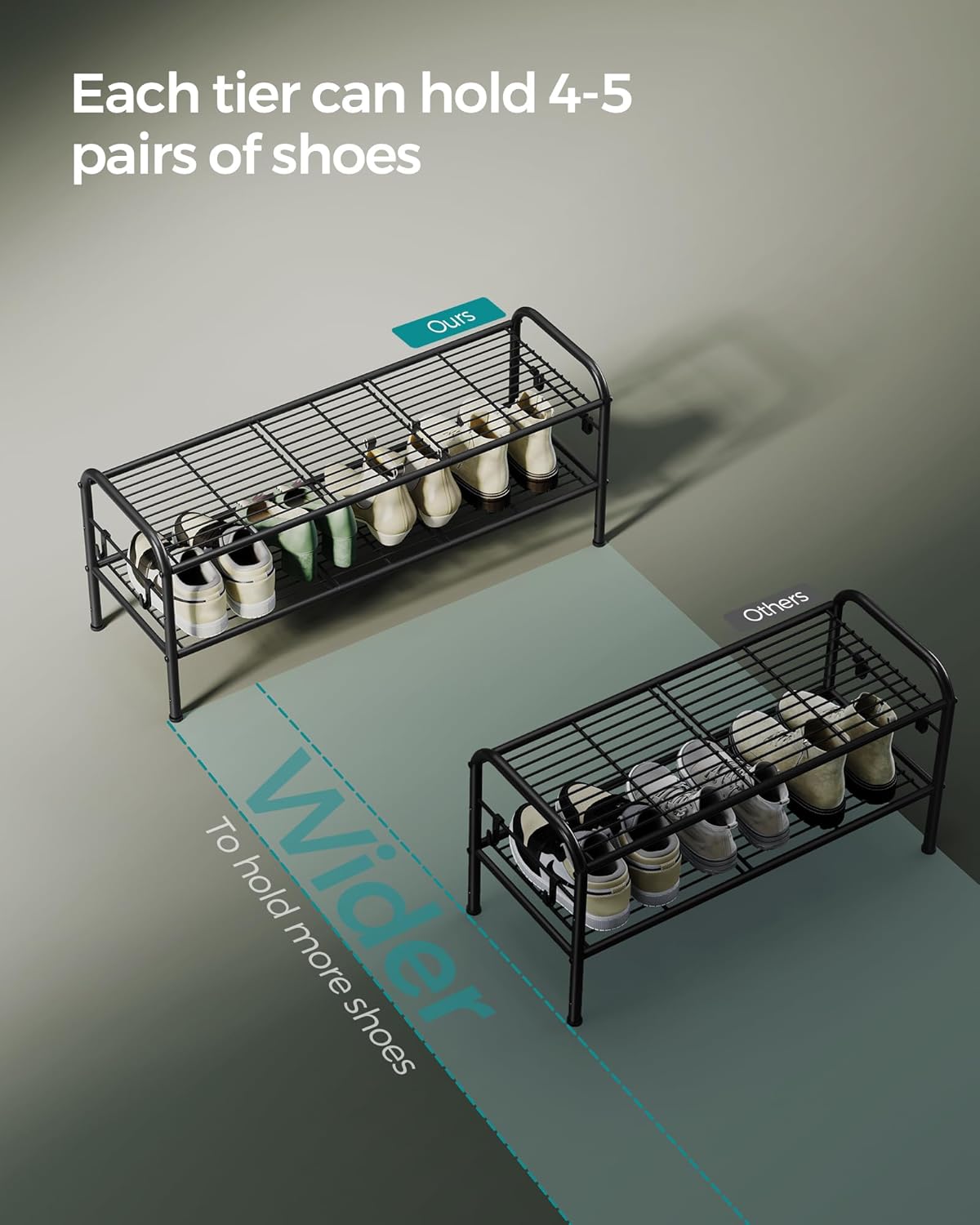 SONGMICS Shoe Rack LMR128B01