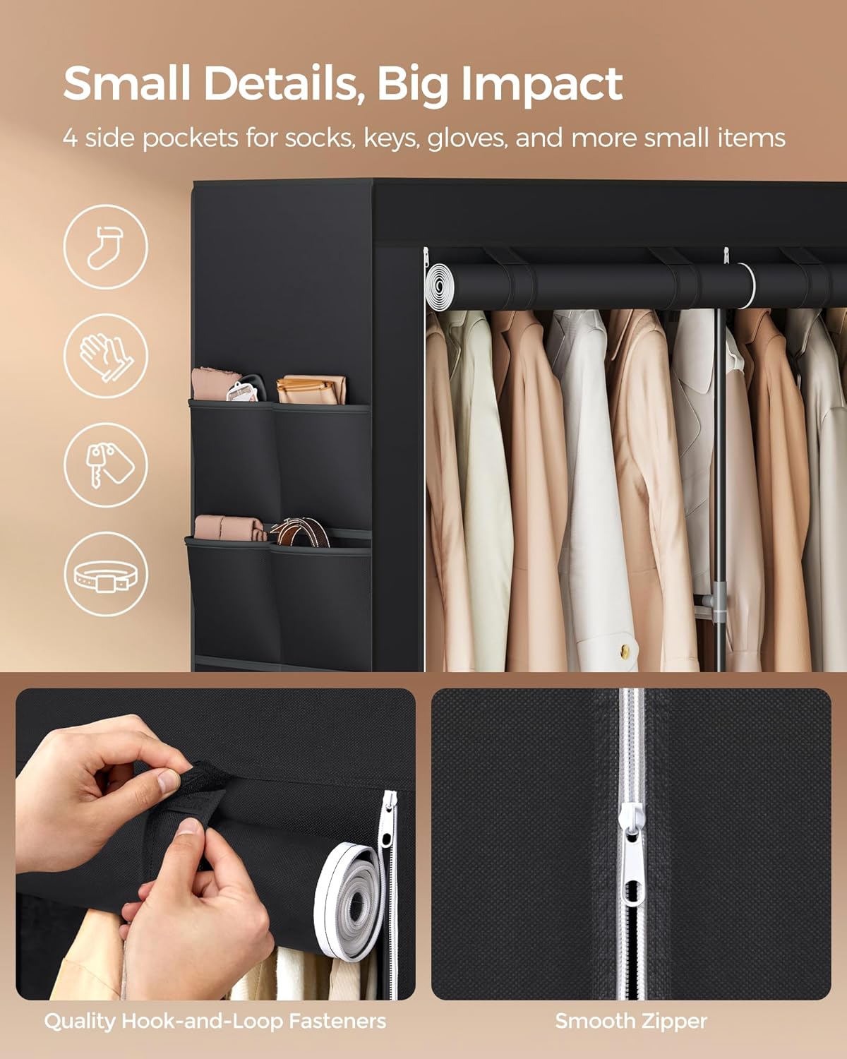 SONGMICS Clothes Wardrobe RYG008B02