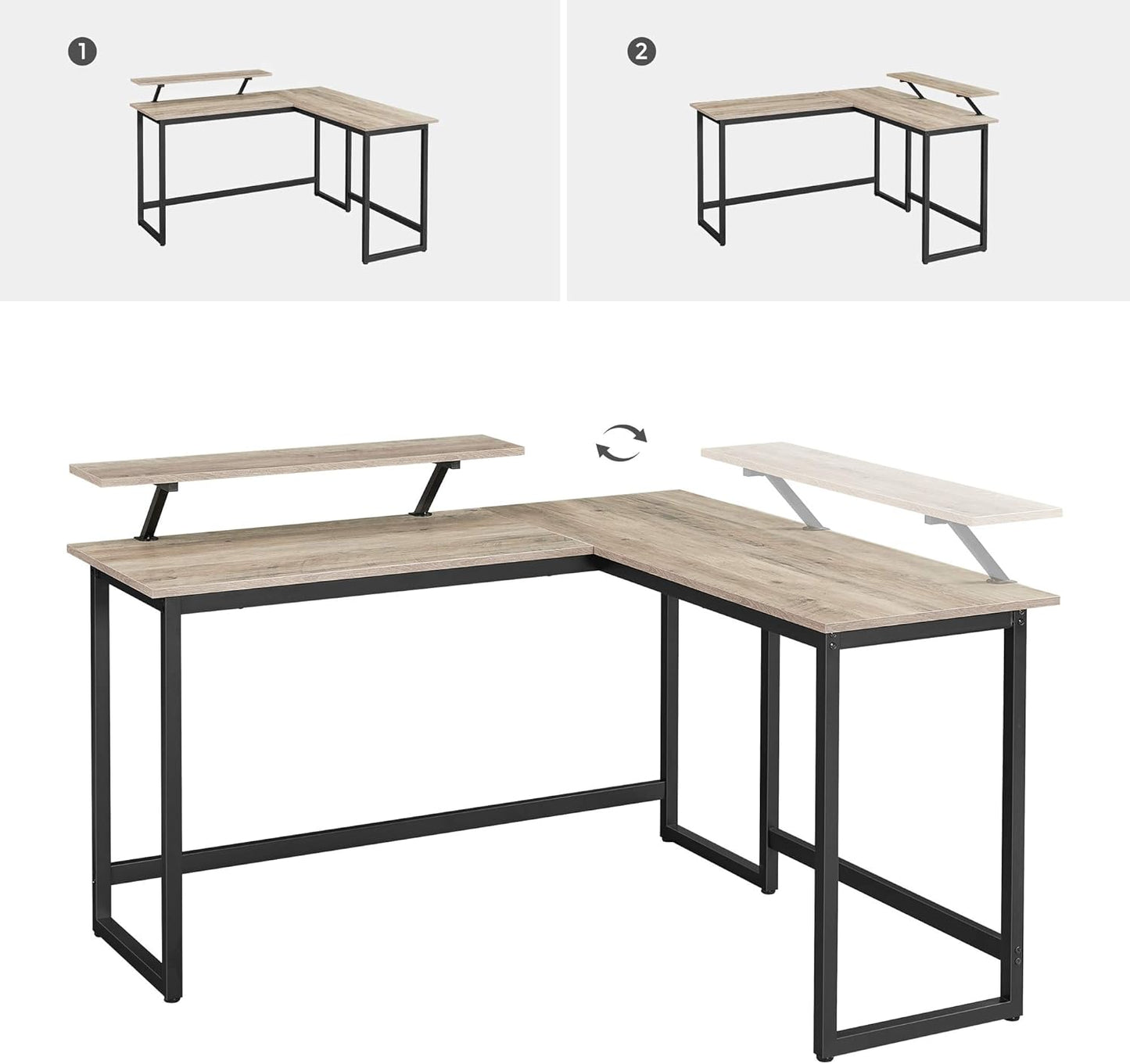 VASAGLE ALINRU Computer Desk LWD056B02